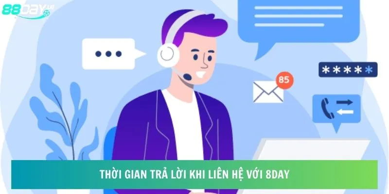 Thời gian trả lời khi liên hệ với 8day